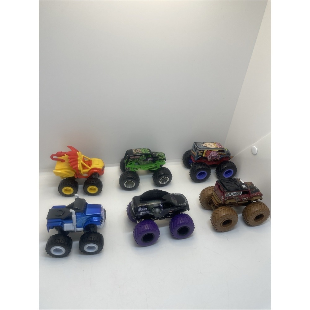 Monster Jam Hot‎ Wheels TrucksLot of 4| 1:64 And 2 2014 Viacom Mattel Off Road